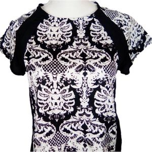 Chelsea & Violet black top short sleeve small